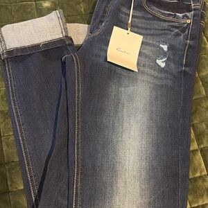 KanCan Women's Skinny Jeans - Dark Blue